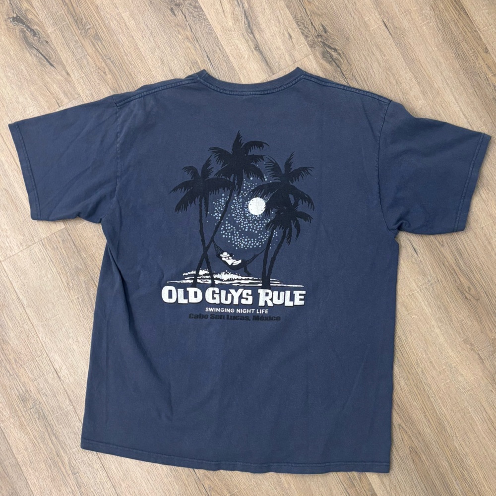 Men's Blue Graphic T-Shirt